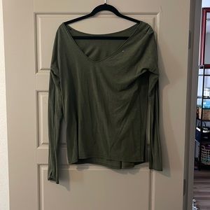 LULULEMON DARK GREEN LONG SLEEVE